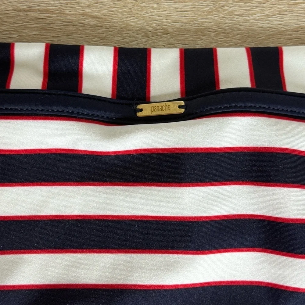 Panache Swim Size L Navy Stripe Lucille Classic Pant